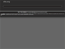Tablet Screenshot of elts.org
